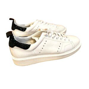 Golden Goose Deluxe Brand GGDB/Starter, White with Black Heel Accent, Size 39